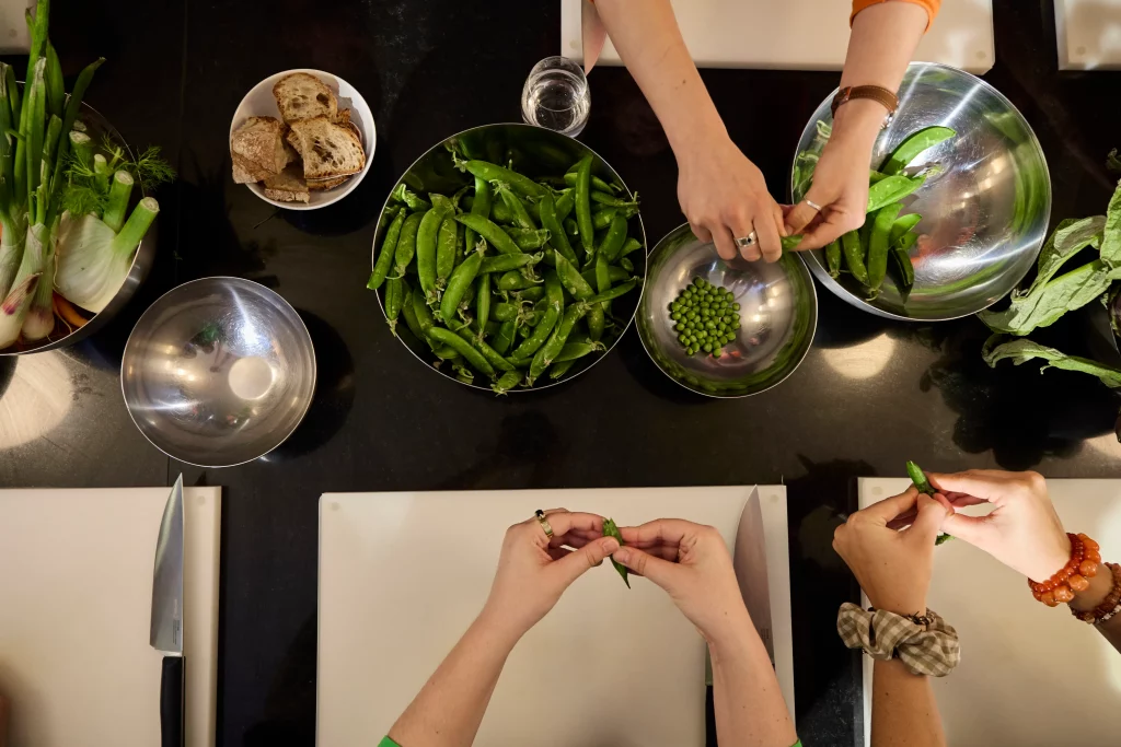Cours de cuisine entre amis
